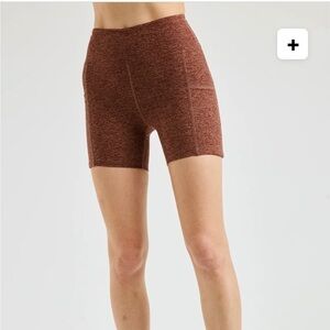 Year of Ours hiking bike short in gray steel blue